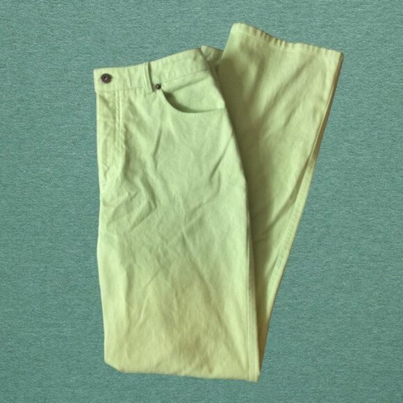 Eric Jeans Size 6 in Lime Green - Picture 5 of 6